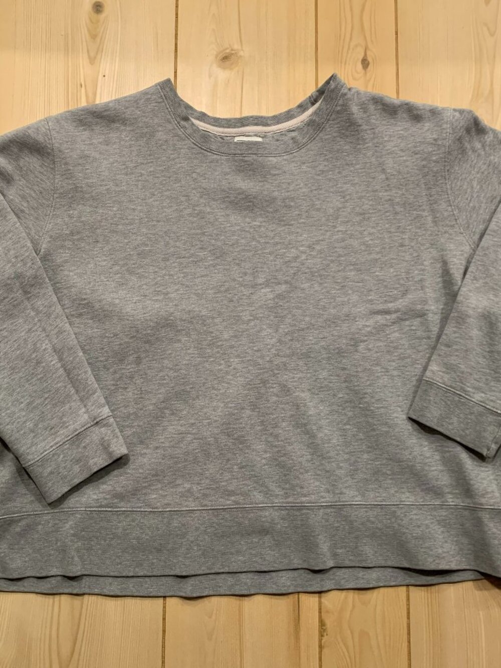 Vintage 90s Field Gear Woman Solid Blank Gray Y2K Women's Sweatshirt 1X